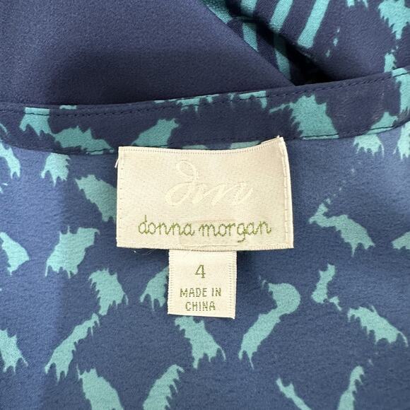 Donna Morgan Blue and Red Maxi Dress - Picture 12 of 14